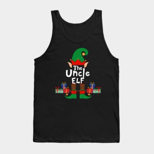 Funny Family Matching Christmas Uncle Elf Tank Top